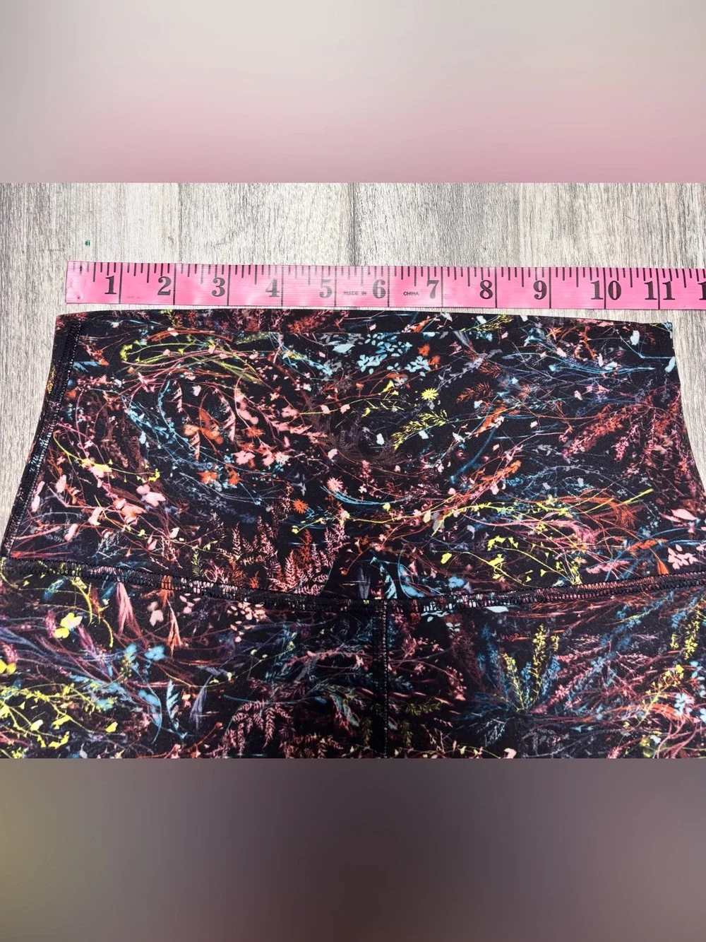 Lululemon Align Pant II Leggings Foliage Overlay Multi High Rise Size 4